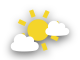 Partly cloudy